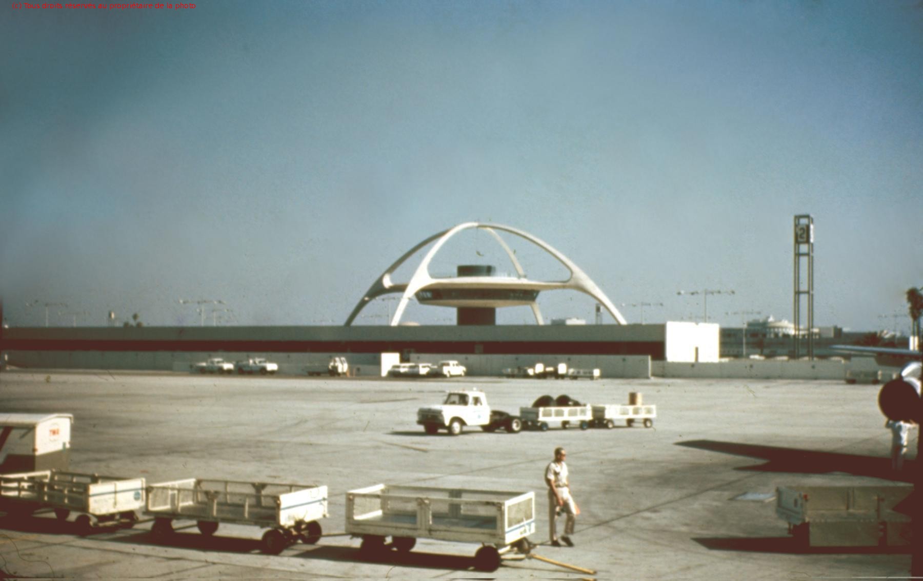 28/10/1966 vol Paris Papeete; escale à Los Angeles