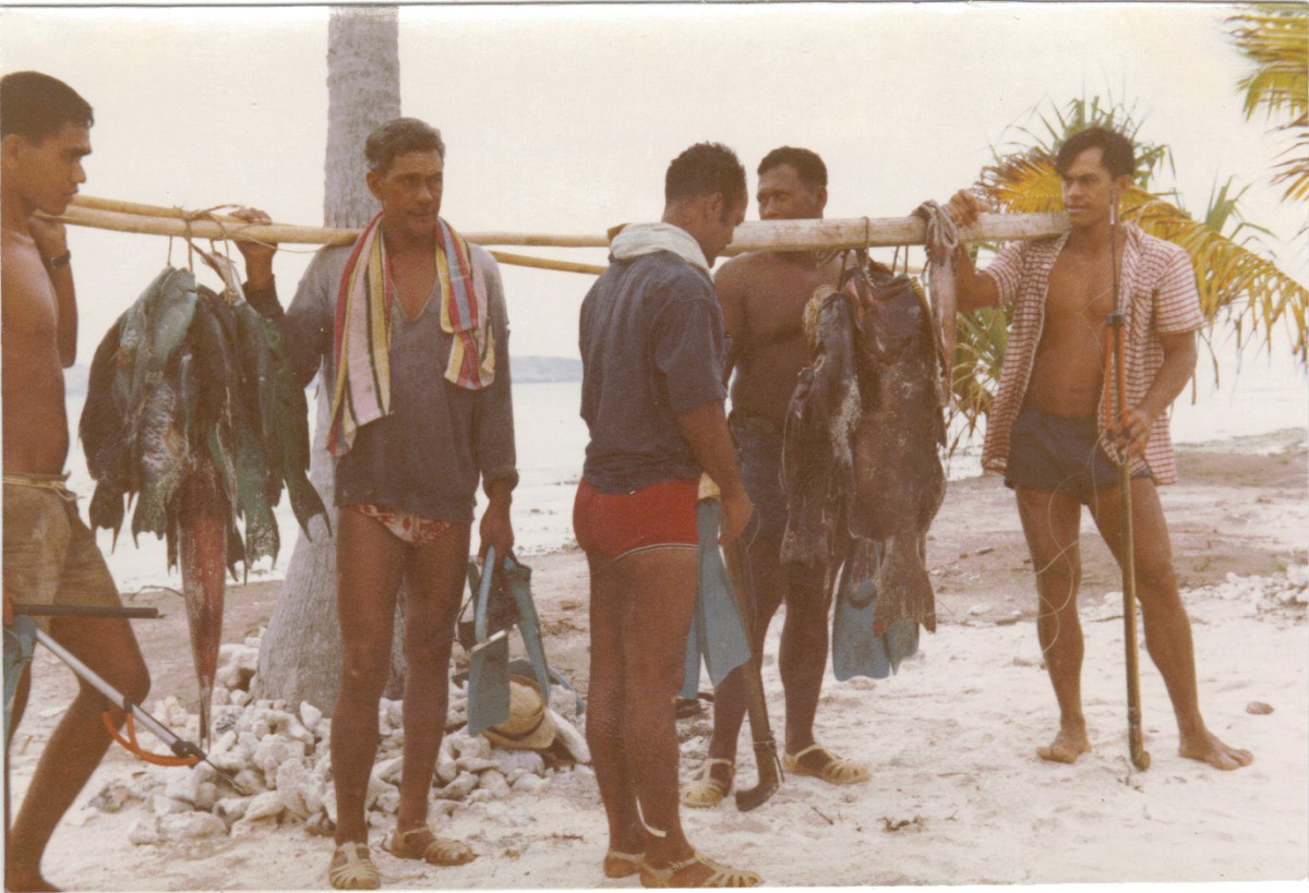 Gambier 1967, Totégégie Tahitiens 115, Maurice, Pahia, Yves