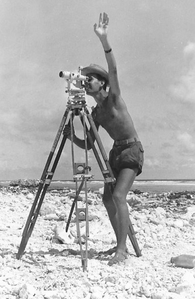 Mururoa 1964 Serge relevés topographies