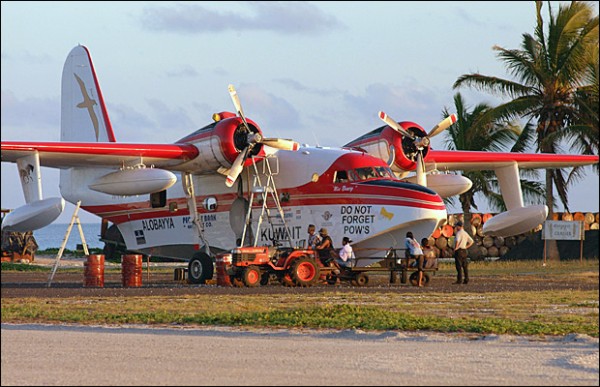 un Hydravion Albatross en Escale a Totégegie