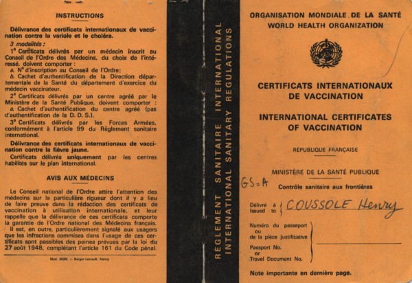 Carnet de vaccination