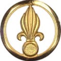 Macaron de béret de la légion (5ème RMP (Régiment Mixte du Pacifique)