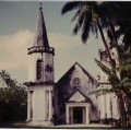 070 Gambier, église d'Hakamarou en 1985. Plus aucun habitant dans l'ile