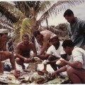 Gambier 1967, motou Tarauru-Roa, Leroy, moi, Lafaye, Pahia
