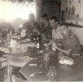 Gambier 05/67, Totégégie, repas inauguration popote officiers et sous-officiers